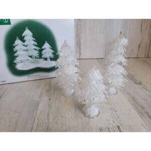 Dept 56 52889 AS IS Icy Trees small village accessory xmas